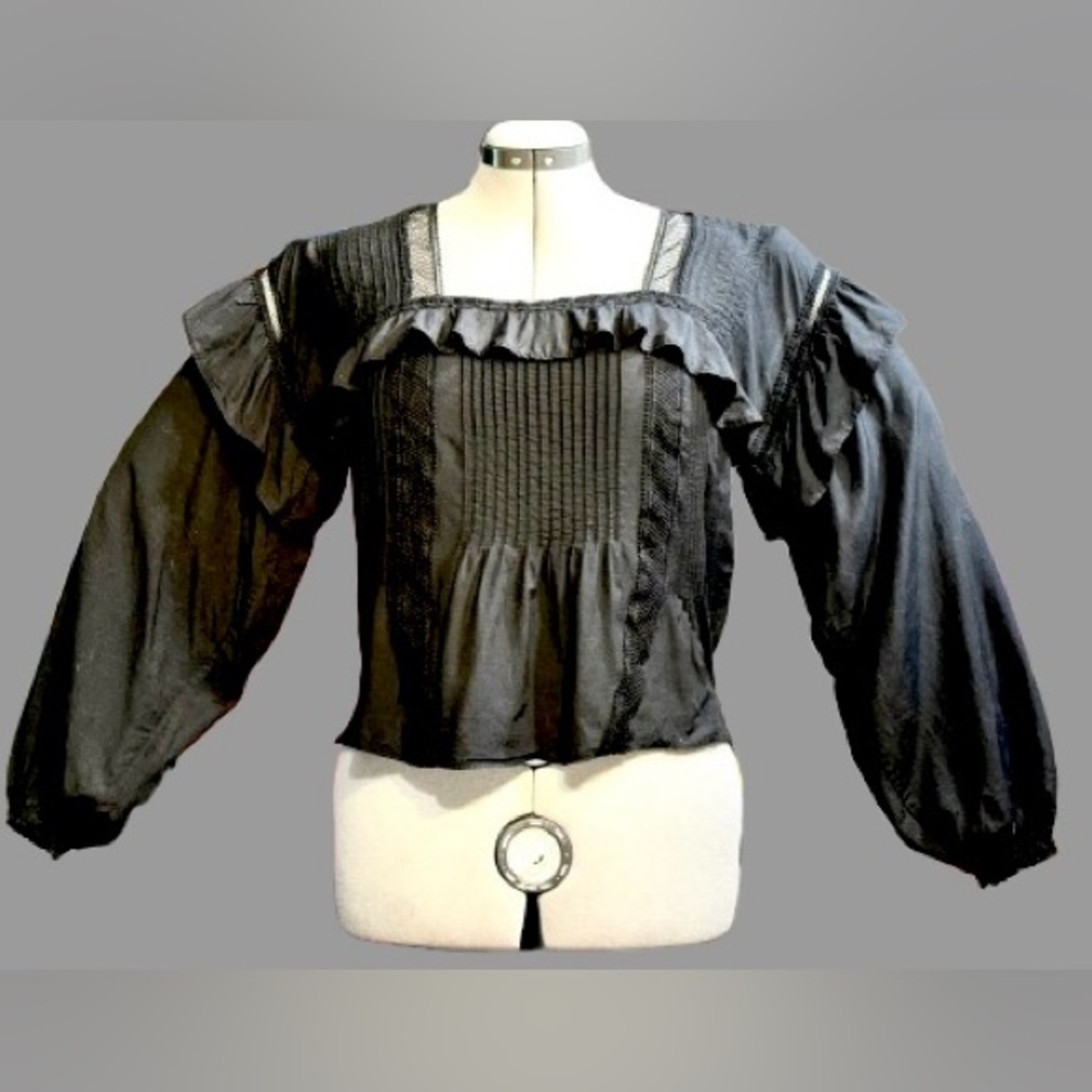 All saints Juliette prairie-style top, sz 6